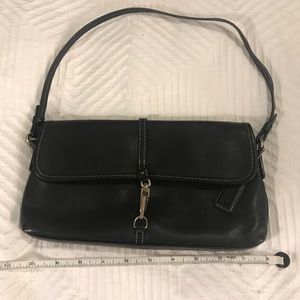 Coach Black Leather Small Shoulder Bag